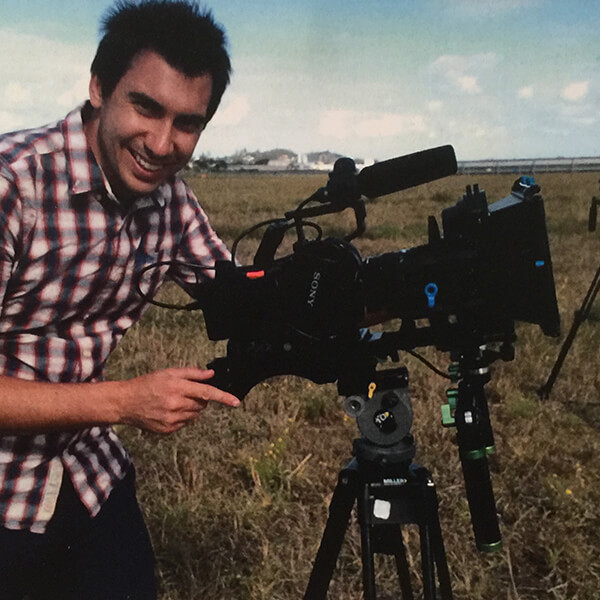 Tom filming on location for Queensland Airports Ltd